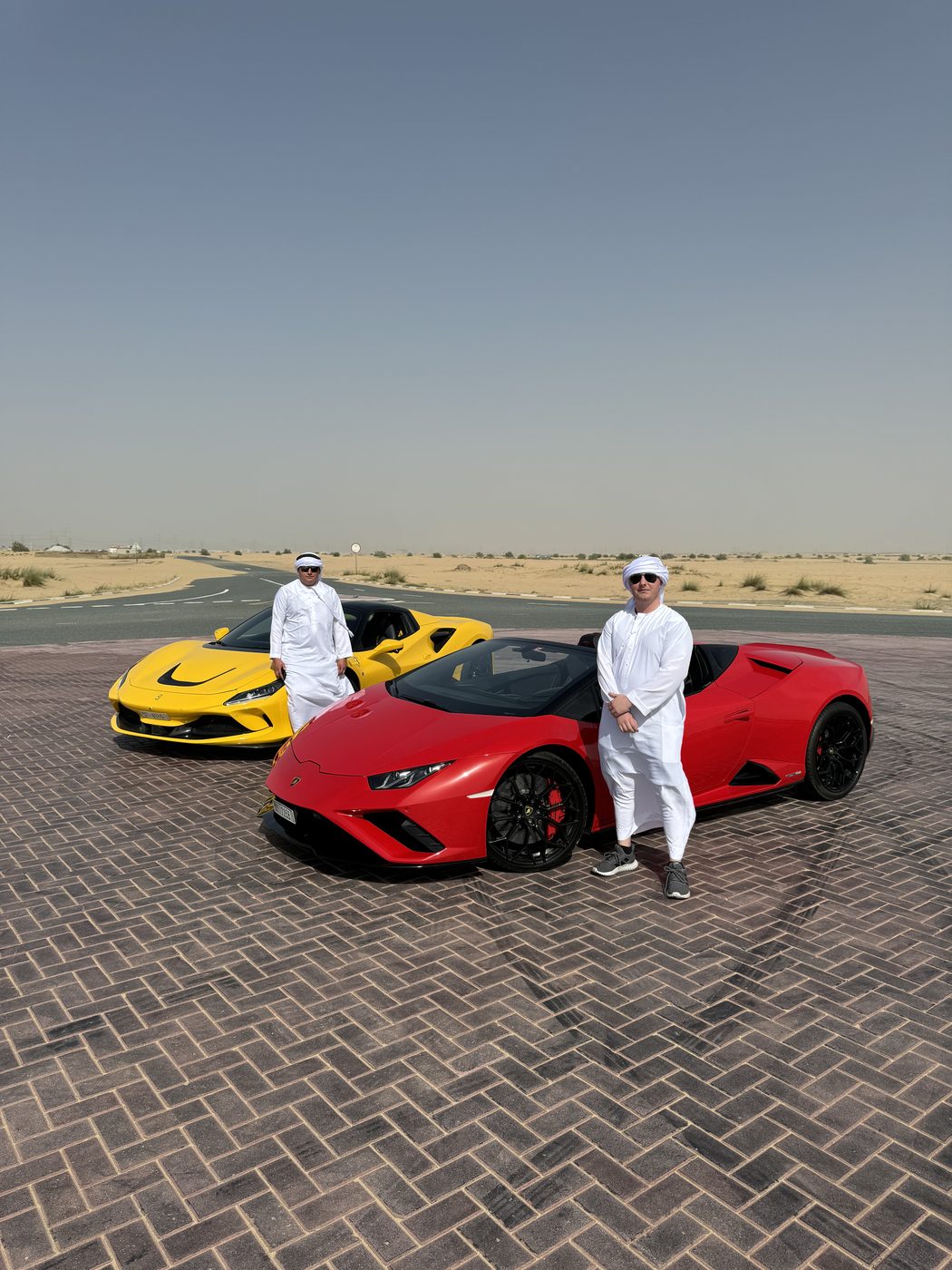 James Permenter, car dealer from California's Central Coast, with supercars in Dubai