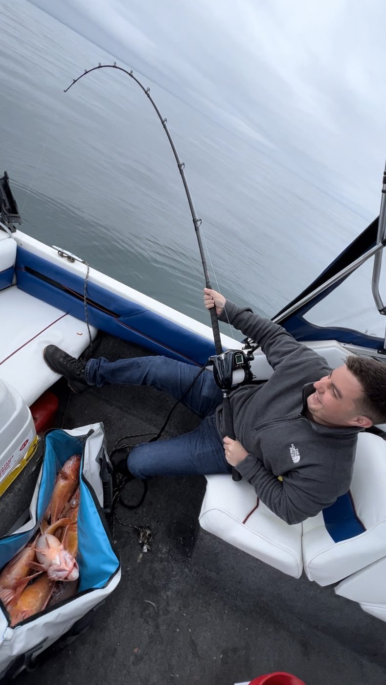 James Permenter fishing off the California Central Coast
